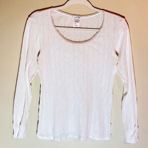 Cuddl Duds base layer, 100% Cotton, White, M